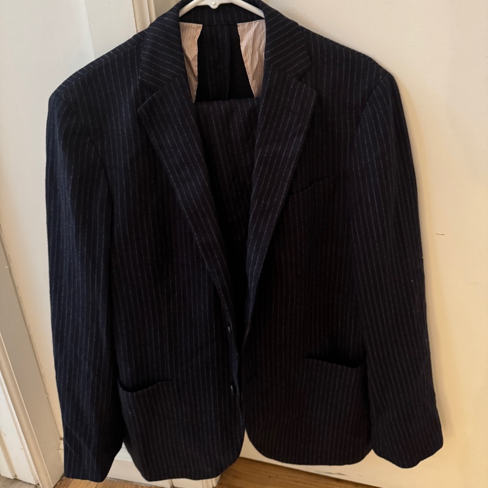 Brooks Brothers Red Fleece Navy Pinstripe Suit